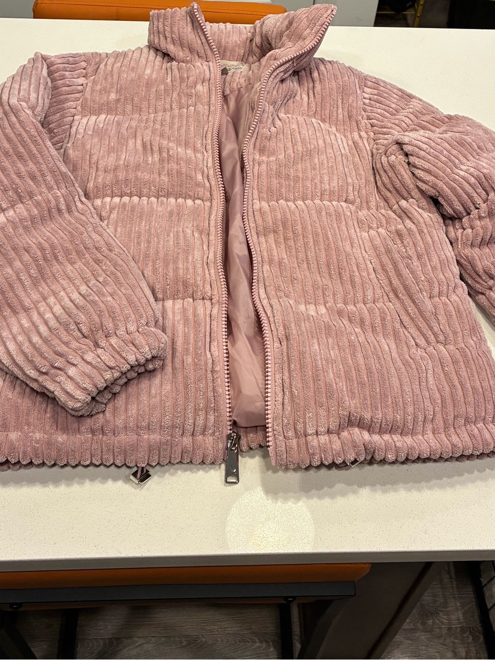Koolaburra by UGG Pink Corduroy Puffer Jacket